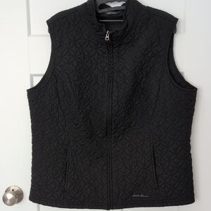 Eddie Bauer Women's Black Quilted Vest